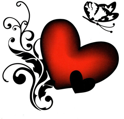 

Smilendeal T1925 Heart Temp Body Tattoo(Heart)