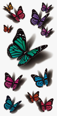 

SENECIO™ 12 Colorful Butterfly Model Show Style Waterproof Temporary Body Tattoo(Butterfly)