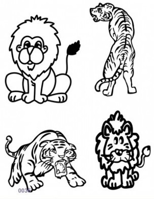 

Shimmer Fans Glitter Tattoo Kit (TAPE + GLITTER)(Animals)
