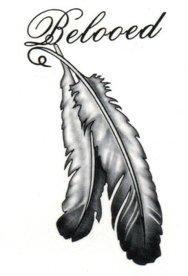 

Smilendeal T2123 Feather Temp Body Tattoo - Black(Feather)