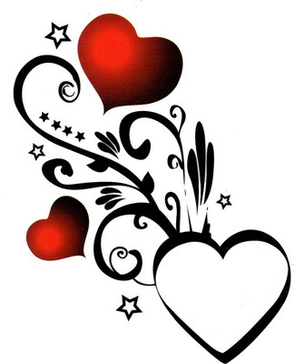 

Smilendeal T1926 Heart Temp Body Tattoo(Heart)