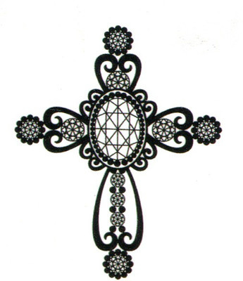 

Smilendeal T1546 Removeable Temp Body Tattoo - Cross Style(Cross)
