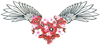 

Smilendeal T2156 Wings Temp Body Tattoo - Black(Wings)