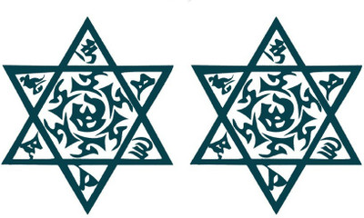 

Smilendeal T2071 Stars Temp Body Tattoo - Green(Stars)
