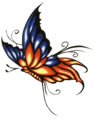 Flipkart - Smilendeal T2098 Butterfly Temp Body Tattoo – Multi(Butterfly)