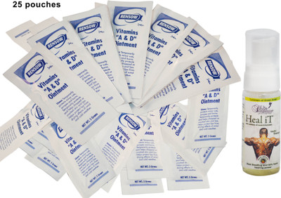 

Rensow A&D Ointment Pouches 5gm each(Pack of 25) & Free Heal It(No Design)