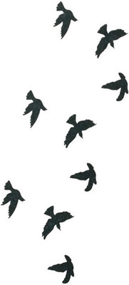 

KingdomOfArts.Com Black Birds Temporary Tattoo(Birds)