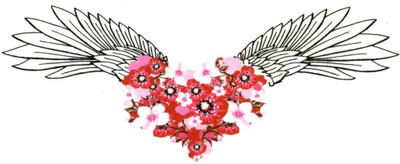 

Smilendeal T2186 Wings Temp Body Tattoo - Multi(Wings)