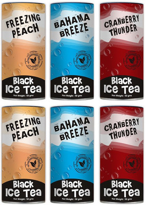 

Teas of All Nations Freezing Peach, Bahama Breeze, Cranberry Thunder Peach Black Tea(50 g, Box)
