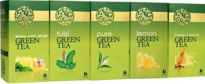 

LaPlant Green Tea Collection - 125 Tea Bags Lemon, Mint, Ginger, Honey Green Tea(125 Sachets, Box)