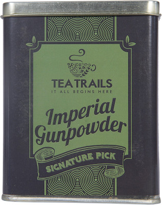 

Tea Trails Imperial Gunpowder TIN Unflavoured Green Tea Box(50 g)