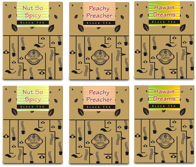 

Teas of All Nations Nut So Spicy, Peachy Preacher, Hawaiin Dreams Coconut Black Tea(50 g, Box)