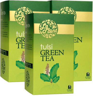 

LaPlant Tulsi - 75 Bags (Pack of 3) Tulsi Green Tea(240 g, Box)