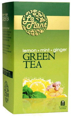 

LaPlant Lemon, Mint & Ginger Green Tea Lemon, Mint, Ginger Green Tea Box(25 Sachets)