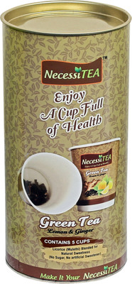 

Necessitea Ready-To-Drink Lemon Green Tea(150 g, Can)