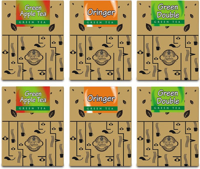 

Teas of All Nations Green Apple Tea, Oringer, Green Double Orange Green Tea(50 g, Box)
