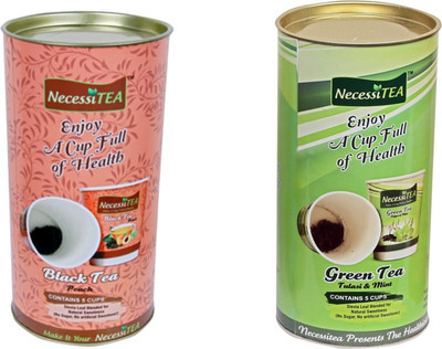 

Necessitea Ready-To-Drink Tulsi Green Tea(300 g, Can)