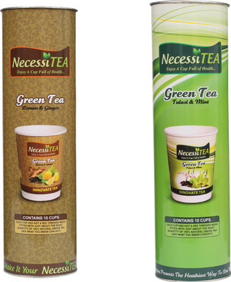 Necessitea Ready-To-Drink Tulsi Green Tea(300 g, Can)
