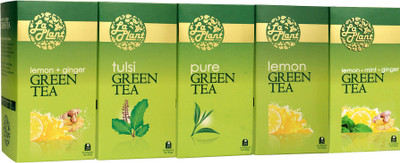 

LaPlant Combo I Lemon, Tulsi, Mint, Ginger Green Tea(125 Sachets, Box)