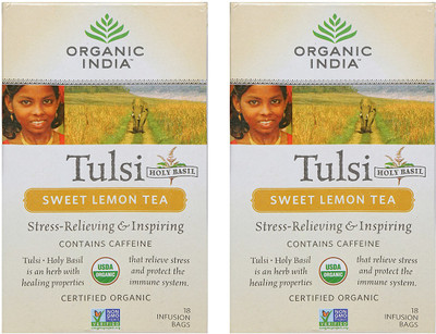 

Organic India Tulsi Sweet Lemon 2 Packs Lemon Tea Box(18 Sachets)
