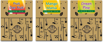 

Teas of All Nations Fruit Over Fruit, Mango Mania, Green Pine Strawberry Green Tea(50 g, Box)