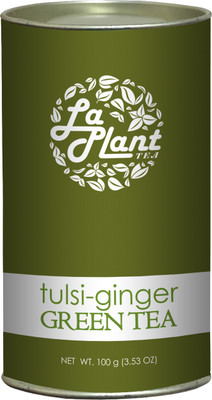 

LaPlant Tulsi-Ginger Green Tea, Long Leaf Tulsi, Ginger Green Tea(100, Can)