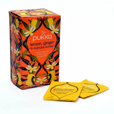 

Pukka Tea Lemon, Ginger, Honey Herbal Infusion(20 Sachets, Box)