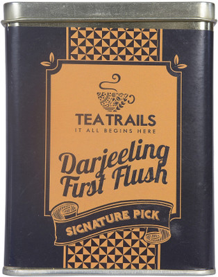 

Tea Trails Darjeeling First Flush TIN Unflavoured Black Tea(50 g, Tin)