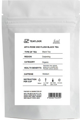 

TEAFLOOR ARYA TEA ESTATE Unflavoured Black Tea Pouch(100 g)