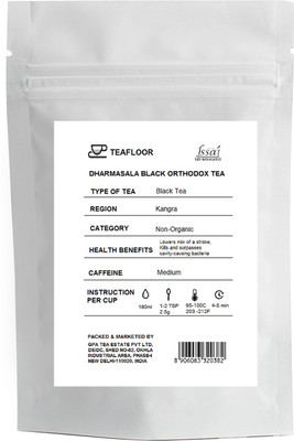 

TEAFLOOR DHARMASALA TEA ESTATE Unflavoured Black Tea Pouch(100 g)