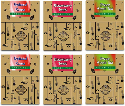 

Teas of All Nations Spiced Rose, Strawberry Twist, Greenapple Tea Rose Green Tea(50 g, Box)