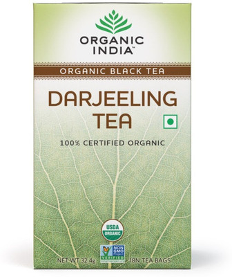 

Organic India Darjeeling 18 Tea Bags Unflavoured Black Tea Box(18 Sachets)