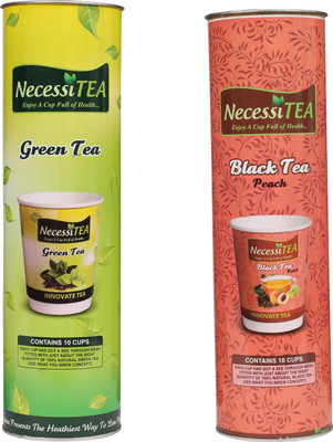 

Necessitea Ready-To-Drink Peach Green Tea(300 g, Can)