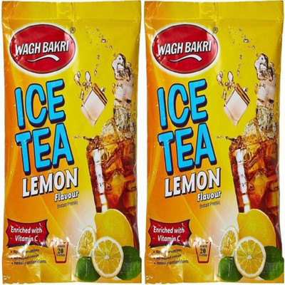 Waghbakri (Pack of 2) Lemon Iced Tea(250 g, Pouch)