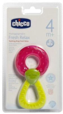 

Chicco Teething Ring Fresh Relax Teether(Pink, Green)