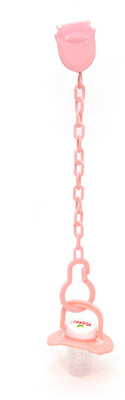 

Buddyboo Food Grade Baby Pacifier With Clip, Bpa Free Pacifier(Pink)