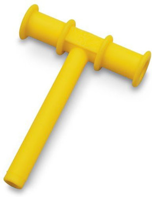 Chewy Tubes T Shape Teether Teether(Yellow)