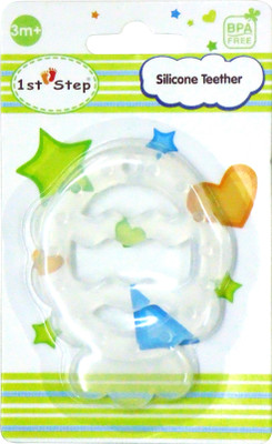 

1st Step Silicone Teether-Fish Teether(White)