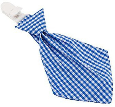 

Babies Bloom Blue Check Necktie Pacifier(Blue)
