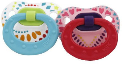 

Nuk Trendlineorthodontic Pacifier Soother(Blue, Red)