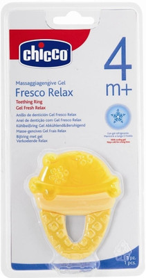 

Chicco Teething Ring Gel Fresh Relax Teether(Yellow)