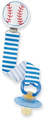 

Babies Bloom Baseball Icon Soother(Blue, White)
