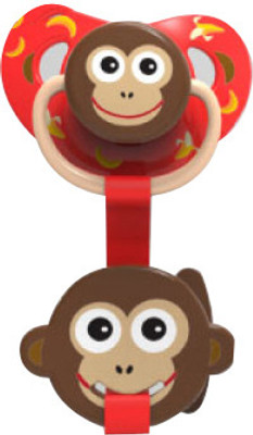 

1st Step Skittle Pacifier With Holder Pacifier(Red)