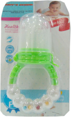 Baby's Clubb Fruit Nibbler Cum Rattle Teether(White, Green)