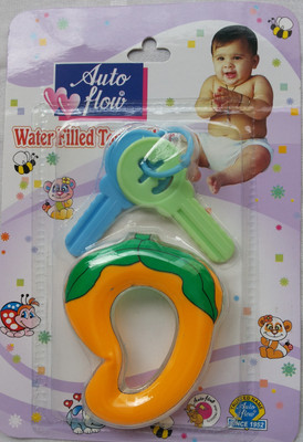 

Love Baby Auto Flow Water Filled Toy Teether - Mango Teether(Multicolor)