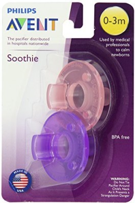 

Philips Avent Soothie Pacifier - 0-3 Months Soother(Pink, Purple)