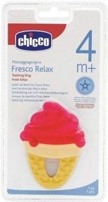 

Chicco Fresh Relax Teething Ring Gel Teether(Yellow, Pink)