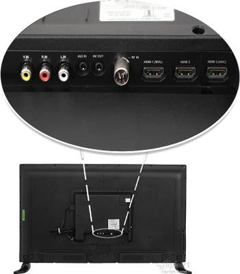 Sansui 98cm (39) Full HD LED TV (3 X HDMI, 2 X USB) 