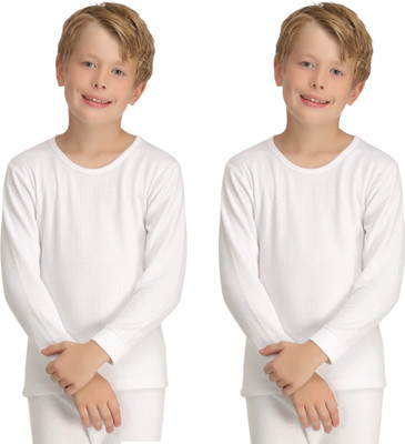 Kanvin Top For Boys(White
