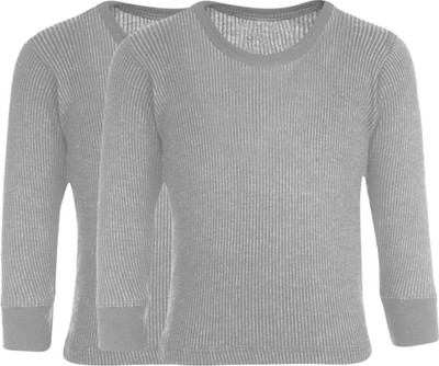 

Selfcare Top For Boys(Grey, Pack of 2, Light grey